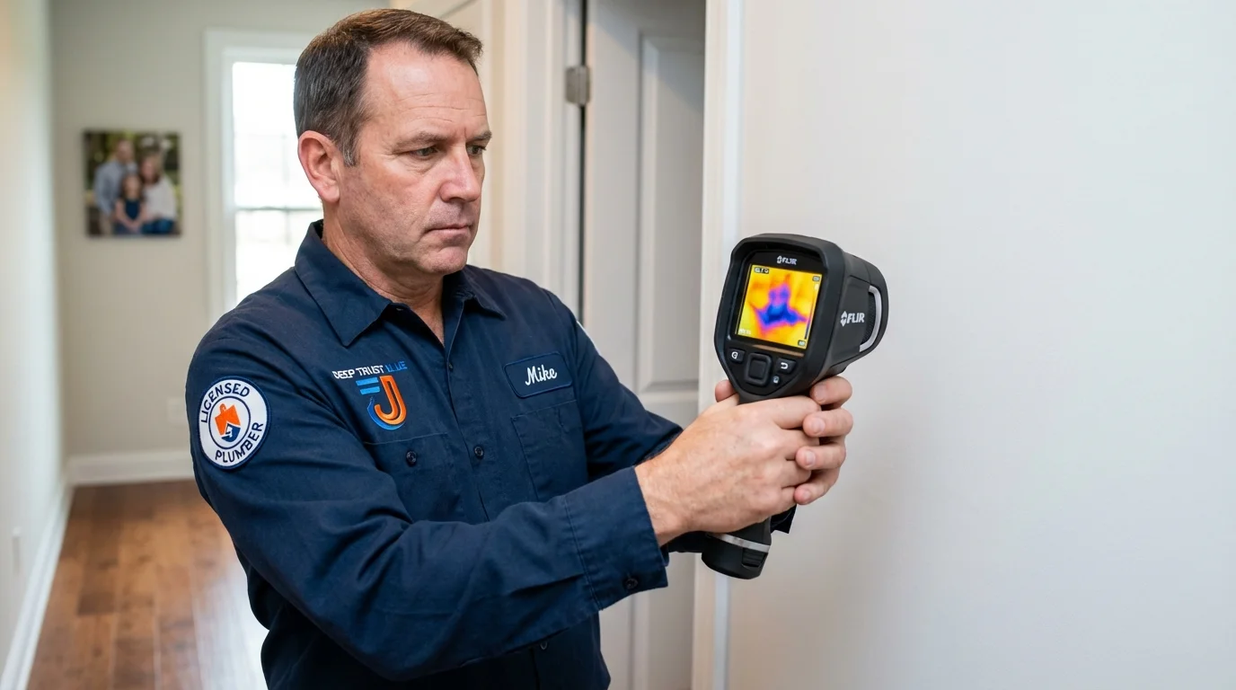 Thermal imaging leak detection by Johns Plumbing LLC in Catonsville